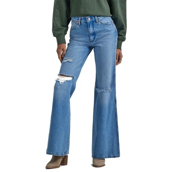 Wrangler Blue Flare & Wide Leg Jeans - Picture 10 of 10